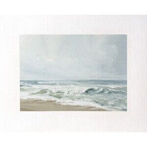 8x10 Original Oil Landscape Painting Ocean Seascape Impressionist Coastal Signed